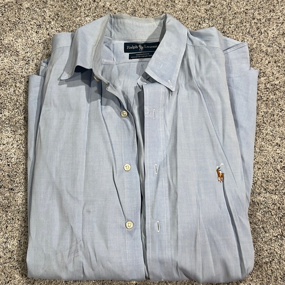 Ralph Lauren Yarmouth long sleeve button up size 17-35